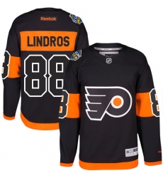 Youth Reebok Philadelphia Flyers #88 Eric Lindros Authentic Black 2017 Stadium Series NHL Jersey