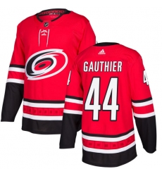 Youth Adidas Carolina Hurricanes #44 Julien Gauthier Authentic Red Home NHL Jersey