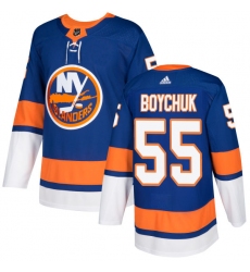 Youth Adidas New York Islanders #55 Johnny Boychuk Premier Royal Blue Home NHL Jersey