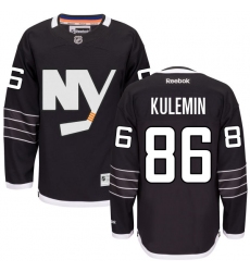 Men's Reebok New York Islanders #86 Nikolay Kulemin Authentic Black Third NHL Jersey