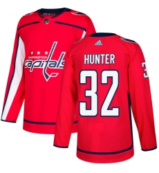 Men's Adidas Washington Capitals #32 Dale Hunter Premier Red Home NHL Jersey