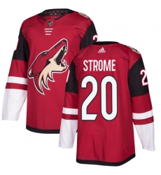 Youth Adidas Arizona Coyotes #20 Dylan Strome Authentic Burgundy Red Home NHL Jersey