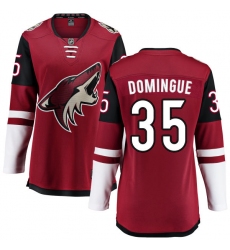 Women's Arizona Coyotes #35 Louis Domingue Fanatics Branded Burgundy Red Home Breakaway NHL Jersey