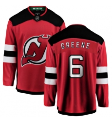 Youth New Jersey Devils #6 Andy Greene Fanatics Branded Red Home Breakaway NHL Jersey