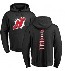 NHL Adidas New Jersey Devils #9 Taylor Hall Black Backer Pullover Hoodie