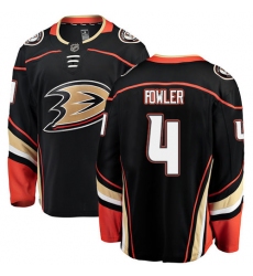 Men's Anaheim Ducks #4 Cam Fowler Fanatics Branded Black Home Breakaway NHL Jersey