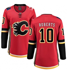 Women's Calgary Flames #10 Gary Roberts Fanatics Branded Red Home Breakaway NHL Jersey