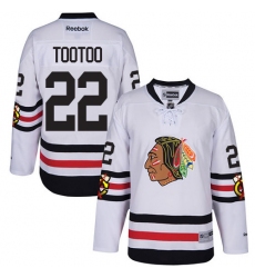 Youth Reebok Chicago Blackhawks #22 Jordin Tootoo Authentic White 2017 Winter Classic NHL Jersey