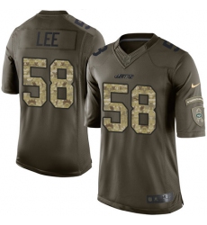 Youth Nike New York Jets #58 Darron Lee Elite Green Salute to Service NFL Jersey