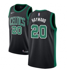 Women's Adidas Boston Celtics #20 Gordon Hayward Authentic Black NBA Jersey - Statement Edition