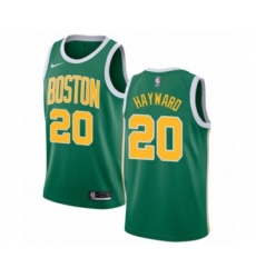Women's Nike Boston Celtics #20 Gordon Hayward Green Swingman Jersey - Earned Edition