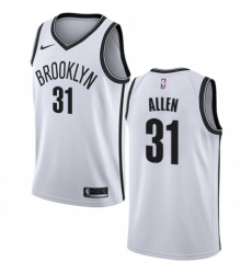 Women's Nike Brooklyn Nets #31 Jarrett Allen Authentic White NBA Jersey - Association Edition