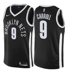 Men's Nike Brooklyn Nets #9 DeMarre Carroll Swingman Black NBA Jersey - City Edition