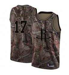Men's Nike Houston Rockets #17 PJ Tucker Swingman Camo Realtree Collection NBA Jersey
