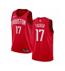 Youth Nike Houston Rockets #17 PJ Tucker Red Swingman Jersey - Earned Edition