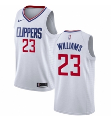 Women's Nike Los Angeles Clippers #23 Louis Williams Swingman White NBA Jersey - Association Edition