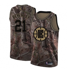 Men's Nike Los Angeles Clippers #21 Patrick Beverley Swingman Camo Realtree Collection NBA Jersey