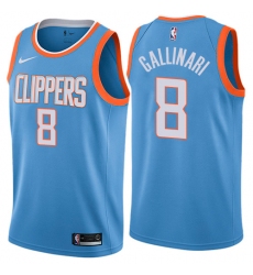 Women's Nike Los Angeles Clippers #8 Danilo Gallinari Swingman Blue NBA Jersey - City Edition