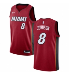 Women's Nike Miami Heat #8 Tyler Johnson Authentic Red NBA Jersey Statement Edition