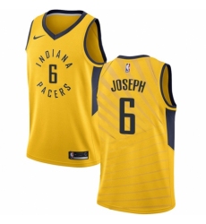 Women's Nike Indiana Pacers #6 Cory Joseph Authentic Gold NBA Jersey Statement Edition