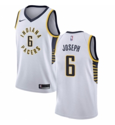 Youth Nike Indiana Pacers #6 Cory Joseph Authentic White NBA Jersey - Association Edition