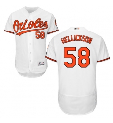 Men's Majestic Baltimore Orioles #58 Jeremy Hellickson White Flexbase Authentic Collection MLB Jersey