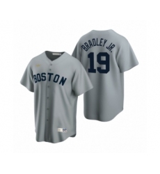 Women's Boston Red Sox #19 Jackie Bradley Jr. Nike Gray Cooperstown Collection Road Jersey