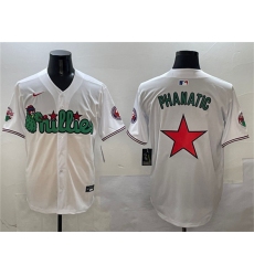 Men's Philadelphia Phillies White Phanatic Limited Stitched Jersey