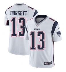 Youth Nike New England Patriots #13 Phillip Dorsett White Vapor Untouchable Limited Player NFL Jersey