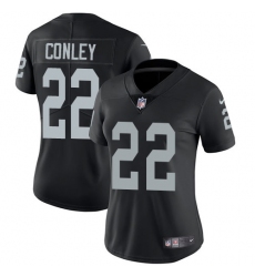 Women's Nike Oakland Raiders #22 Gareon Conley Black Team Color Vapor Untouchable Limited Player NFL Jersey