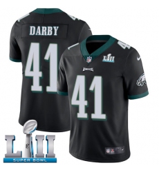 Men's Nike Philadelphia Eagles #41 Ronald Darby Black Alternate Vapor Untouchable Limited Player Super Bowl LII NFL Jersey