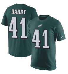 Nike Philadelphia Eagles #41 Ronald Darby Green Rush Pride Name & Number T-Shirt