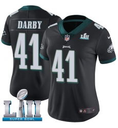 Women's Nike Philadelphia Eagles #41 Ronald Darby Black Alternate Vapor Untouchable Limited Player Super Bowl LII NFL Jersey