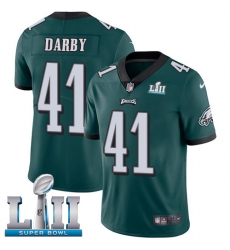 Youth Nike Philadelphia Eagles #41 Ronald Darby Midnight Green Team Color Vapor Untouchable Limited Player Super Bowl LII NFL Jersey