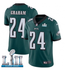 Men's Nike Philadelphia Eagles #24 Corey Graham Midnight Green Team Color Vapor Untouchable Limited Player Super Bowl LII NFL Jersey