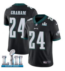 Youth Nike Philadelphia Eagles #24 Corey Graham Black Alternate Vapor Untouchable Limited Player Super Bowl LII NFL Jersey
