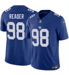 Men's New York Giants #98 D.J. Reader Blue 2026 F.U.S.E. Vapor Untouchable Limited Football Stitched Jersey