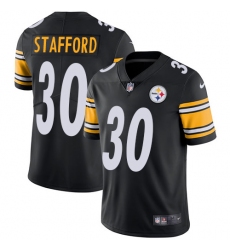 Youth Nike Pittsburgh Steelers #30 Daimion Stafford Black Team Color Vapor Untouchable Limited Player NFL Jersey