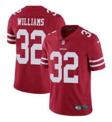 Youth Nike San Francisco 49ers #32 Joe Williams Red Team Color Vapor Untouchable Limited Player NFL Jersey