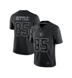 Men's San Francisco 49ers #85 George Kittle Black Reflective Limited Stitched Football Jersey