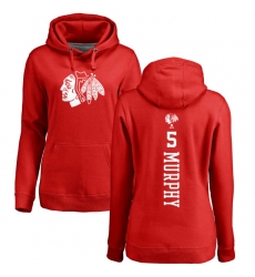 NHL Women's Adidas Chicago Blackhawks #5 Connor Murphy Red One Color Backer Pullover Hoodie