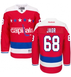 Youth Reebok Washington Capitals #68 Jaromir Jagr Authentic Red Third NHL Jersey