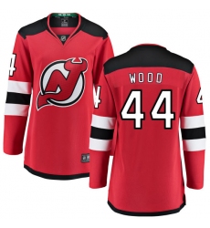 Women's New Jersey Devils #44 Miles Wood Fanatics Branded Red Home Breakaway NHL Jersey