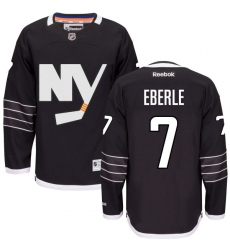 Women's Reebok New York Islanders #7 Jordan Eberle Premier Black Third NHL Jersey