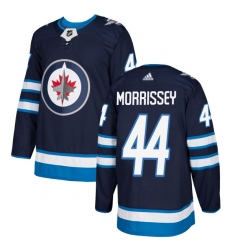 Men's Adidas Winnipeg Jets #44 Josh Morrissey Premier Navy Blue Home NHL Jersey