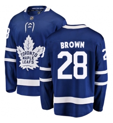 Youth Toronto Maple Leafs #28 Connor Brown Fanatics Branded Royal Blue Home Breakaway NHL Jersey