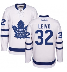 Women's Reebok Toronto Maple Leafs #32 Josh Leivo Authentic White Away NHL Jersey