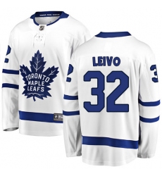 Youth Toronto Maple Leafs #32 Josh Leivo Fanatics Branded White Away Breakaway NHL Jersey