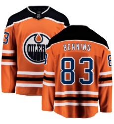Men's Edmonton Oilers #83 Matt Benning Fanatics Branded Orange Home Breakaway NHL Jersey
