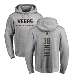 NHL Adidas Vegas Golden Knights #18 James Neal Gray Backer Pullover Hoodie